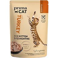 PrimaCat Kapsička pro koťata filety s krůtím masem ve šťávě 85 g - Cat Food Pouch