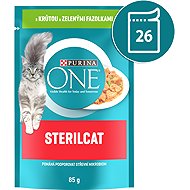 Purina ONE Sterilised pouches for cats, turkey in gravy 26x85g - Cat Food Pouch
