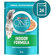 Purina ONE Indoor pouches for cats, tuna in juice 26x85g - Cat Food Pouch