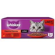 Whiskas kapsičky klasický výber v šťave pre dospelé mačky 40 × 85 g - Kapsička pre mačky