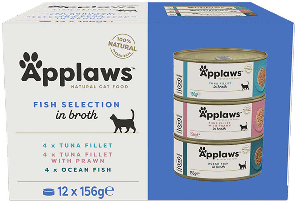 Applaws canned Multipack Fish Selection 12 × 156 g - Canned Food for Cats