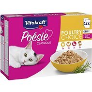 Vitakraft Cat mokré krmivo Poésie® Classique poultry multipack drůbeží mix v želé 12 × 85 g - Cat Food Pouch