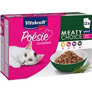 Vitakraft Cat wet food Poésie® Classique meaty multipack meat mix in sauce 12 × 85 g - Cat Food Pouch