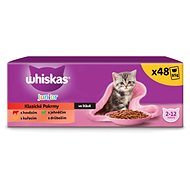 Whiskas Capsules Classic selection in juice for kittens 48 × 85 g - Cat Food Pouch