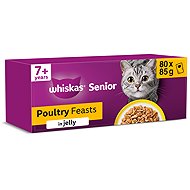 Whiskas poultry selection capsules in jelly for adult cats 80 × 85 g - Cat Food Pouch
