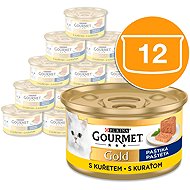 Gourmet Gold canned cat food chicken pâté 12x85g - Cat Pâté