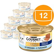 Gourmet Gold canned cat food tuna pâté 12x85g - Cat Pâté