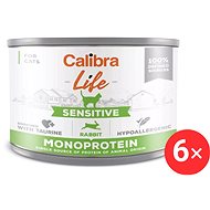 Calibra Cat Life canned food for cats with sensitive digestion with rabbit 6 × 200 g - Canned Food for Cats