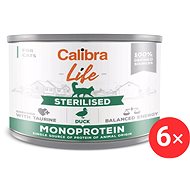 Calibra Cat Life canned food for neutered cats with duck 6 × 200 g - Canned Food for Cats