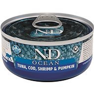 N&D Cat Ocean adult Tuna & Cod & Shrimp & Pumpkin 70 g - Canned Food for Cats