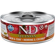 N&D Quinoa Cat Adult Herring & Coconut 80 g - Canned Food for Cats