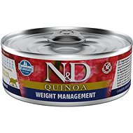 N&D Quinoa Cat Adult Weight Management Lamb & Brocolli 80 g - Canned Food for Cats