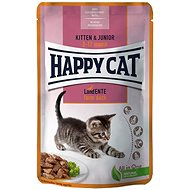 Happy Cat Kapsička Kitten & Junior Land-Ente 85 g - Cat Food Pouch