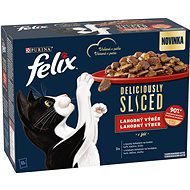 Felix deliciously sliced Tasty Shreds multipack delicious selection in jelly 12 × 80 g - Cat Food Pouch
