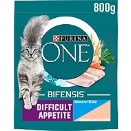 Purina ONE Bifensis Difficult Appetite granules for cats, cod and trout 800g - Cat Kibble