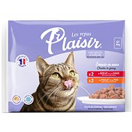 Plaisir cat MULTIPACK 4 × 85 g / 2× beef + 2× chicken - Cat Food Pouch