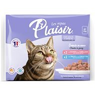 Plaisir cat MULTIPACK 4 × 85g / 2× losos + 2× pstruh - Cat Food Pouch