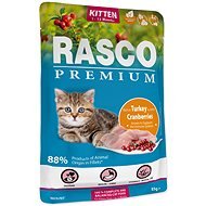 Rasco Kapsička Premium Kitten krůtí s brusinkou 85 g  - Cat Food Pouch