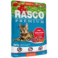 Rasco Premium Adult Beef Capsule with tomatoes and herbs 85 g - Cat Food Pouch