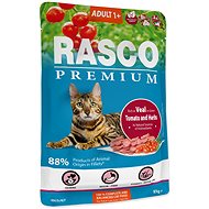 Rasco Premium Adult Veal Capsule with tomatoes and herbs 85 g - Cat Food Pouch