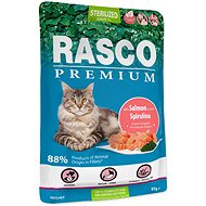 Rasco Premium Sterilized salmon with spirulina 85 g - Cat Food Pouch