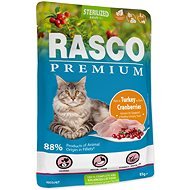 Rasco Kapsička Premium Sterilized krůtí s brusinkou 85 g  - Cat Food Pouch