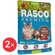 Rasco Premium Sterilized Duck Capsule with Cranberry 2 × 85 g - Cat Food Pouch