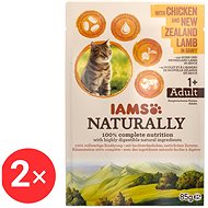 IAMS Naturally Chicken & lamb in sauce 2 × 85 g - Cat Food Pouch