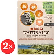 IAMS Naturally Capsule Senior lamb in sauce 2 × 85 g - Cat Food Pouch