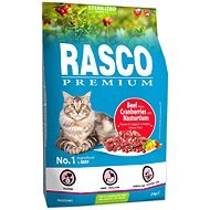 Rasco Premium Granule Sterilized hovězí s brusinkou a lichořeřišnicí 2 kg  - Cat Kibble