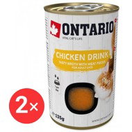 Ontario Drink Chicken broth for cats 2 × 135 g - Cat Soup