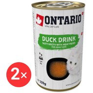 Ontario Drink Vývar pro kočky kachní 2 × 135 g - Cat Soup