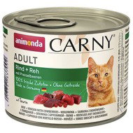 Animonda konzerva pro kočky Carny Adult hovězí, srnčí, brusinky 200 g - Canned Food for Cats
