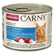 Animonda konzerva pro kočky Carny Adult hovězí, treska, petržel 200 g - Canned Food for Cats