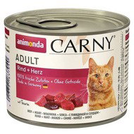Animonda konzerva pro kočky Carny Adult hovězí, srdce 200 g - Canned Food for Cats