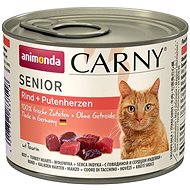 Animonda canned food for cats Carny Senior beef, turkey heart 200 g - Canned Food for Cats
