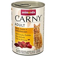 Animonda canned cat food Carny Adult beef, chicken, duck heart 400 g - Canned Food for Cats