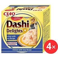 Ciao Dashi Delights chicken with tuna 4 × 70 g - Cat Food in Tray