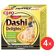 Ciao Dashi Delights chicken with tuna and scallop 4 × 70 g - Cat Food in Tray