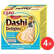 Ciao Dashi Delights chicken with scallop 4 × 70 g - Cat Food in Tray