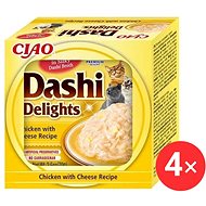 Ciao Dashi Delights chicken with cheese 4 × 70 g - Cat Food in Tray
