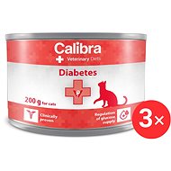 Calibra VD Cat canned Diabetes 3 × 200 g - Diet Cat Canned Food