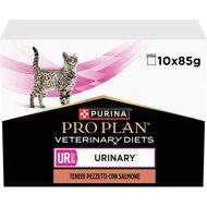 Pro Plan Veterinary Diets Feline UR St/Ox Urinary Salmon 10 × 85 g - Diet Cat Pouches