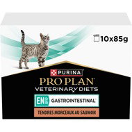 Pro Plan Veterinary Diets Feline EN Salmon 10 × 85 g - Diet Cat Pouches