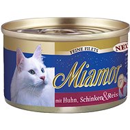 Miamor Fine Filets chicken + ham canned 100 g - Canned Food for Cats