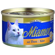Miamor Fine Filets tuna + cheese tin 100 g - Canned Food for Cats