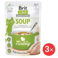 Brit Care Cat Soup with turkey 3 × 75 g - Cat Soup