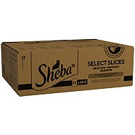 Sheba tasakos eledel, baromfi válogatás zselében, felnőtt macskáknak 72 × 85 g - Alutasakos macskaeledel