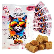 Fine Cat Exclusive soft roll snack for cats chicken with beef 5 × 10 g - Cat Treats