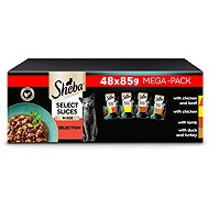 Sheba capsules mixed selection in juice for adult cats 48 × 85 g - Cat Food Pouch